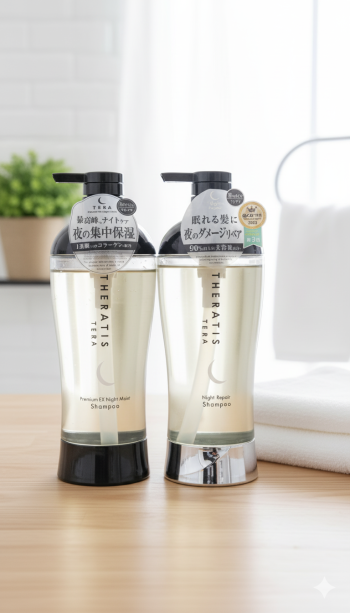 Theratis Premium EX Night Moist Shampoo and conditioner 435 ml